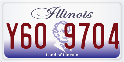 IL license plate Y609704
