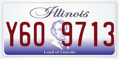 IL license plate Y609713