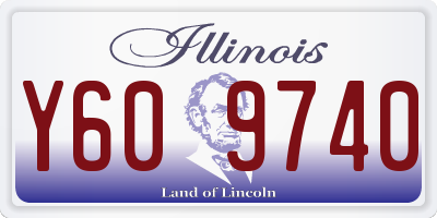 IL license plate Y609740