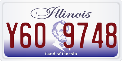 IL license plate Y609748