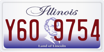 IL license plate Y609754