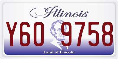 IL license plate Y609758