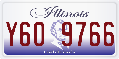 IL license plate Y609766