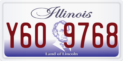 IL license plate Y609768