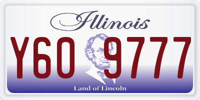 IL license plate Y609777