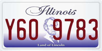 IL license plate Y609783