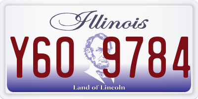 IL license plate Y609784