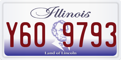 IL license plate Y609793