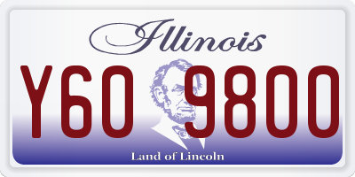 IL license plate Y609800
