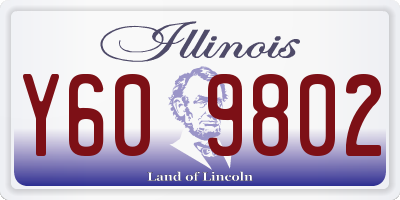 IL license plate Y609802