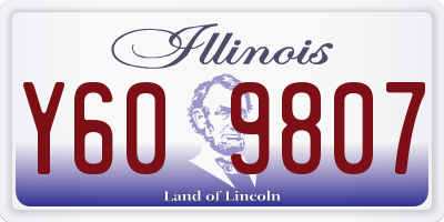 IL license plate Y609807