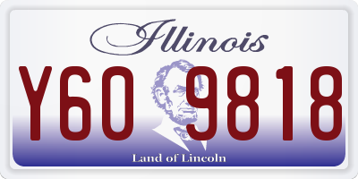 IL license plate Y609818