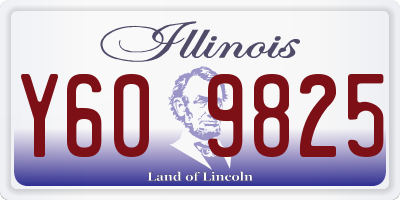 IL license plate Y609825
