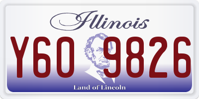 IL license plate Y609826