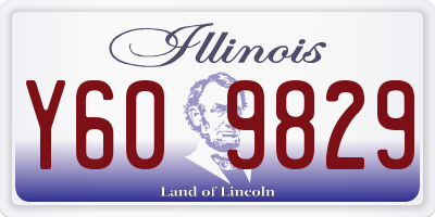 IL license plate Y609829