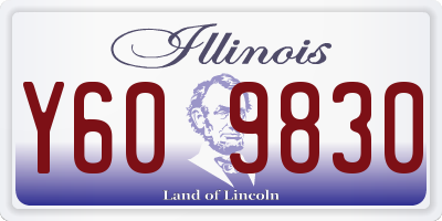 IL license plate Y609830