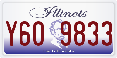 IL license plate Y609833
