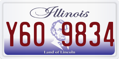 IL license plate Y609834