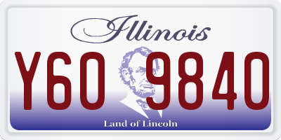 IL license plate Y609840