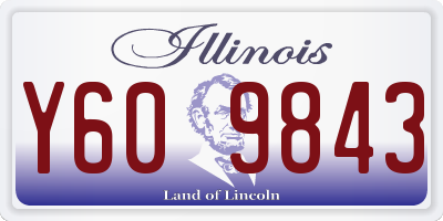 IL license plate Y609843