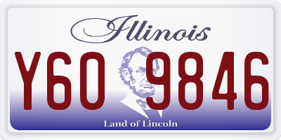 IL license plate Y609846