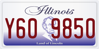 IL license plate Y609850