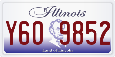 IL license plate Y609852