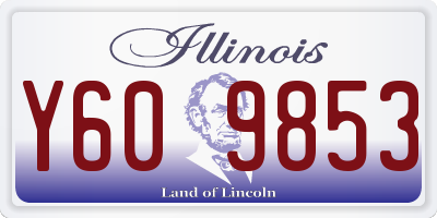 IL license plate Y609853