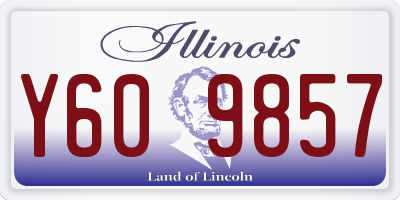 IL license plate Y609857
