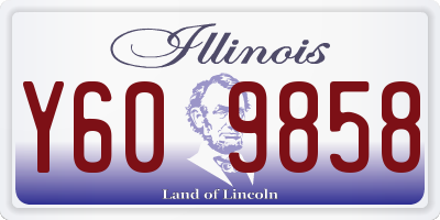 IL license plate Y609858
