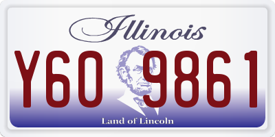 IL license plate Y609861