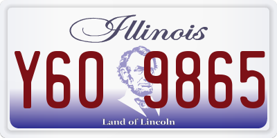 IL license plate Y609865