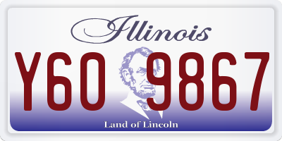 IL license plate Y609867