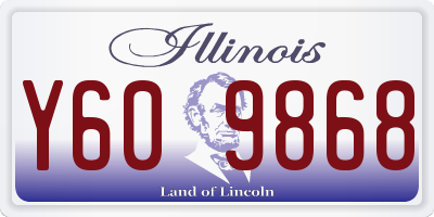 IL license plate Y609868