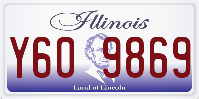 IL license plate Y609869