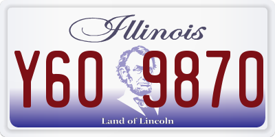 IL license plate Y609870