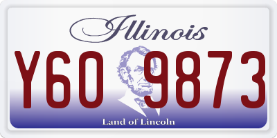 IL license plate Y609873
