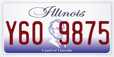 IL license plate Y609875