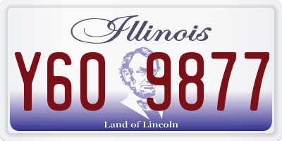 IL license plate Y609877