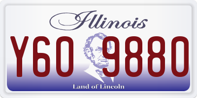 IL license plate Y609880