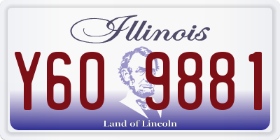 IL license plate Y609881