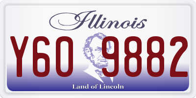 IL license plate Y609882