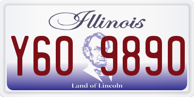IL license plate Y609890