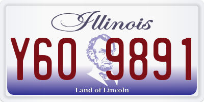 IL license plate Y609891