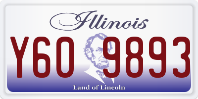 IL license plate Y609893