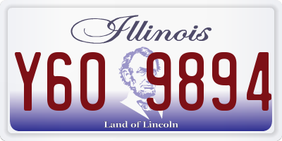 IL license plate Y609894