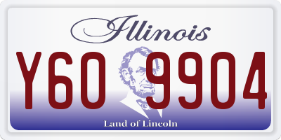 IL license plate Y609904