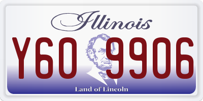 IL license plate Y609906