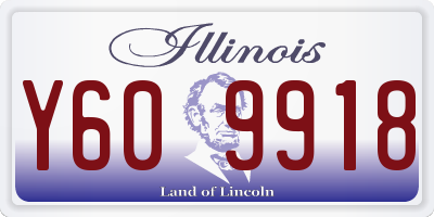 IL license plate Y609918