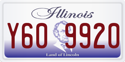 IL license plate Y609920